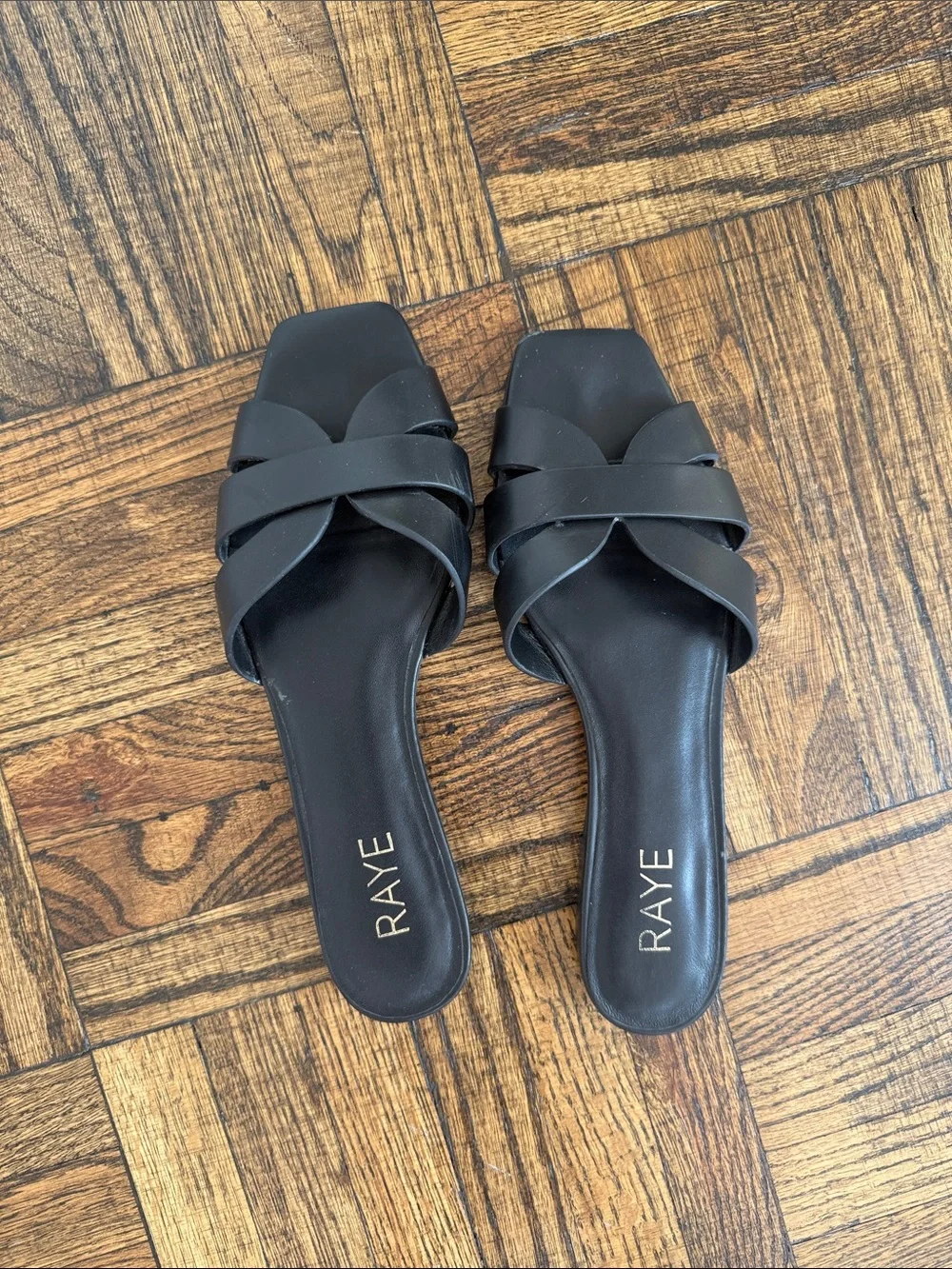 RAYE Black Women’s Sandals - Strappy Minimalist Design